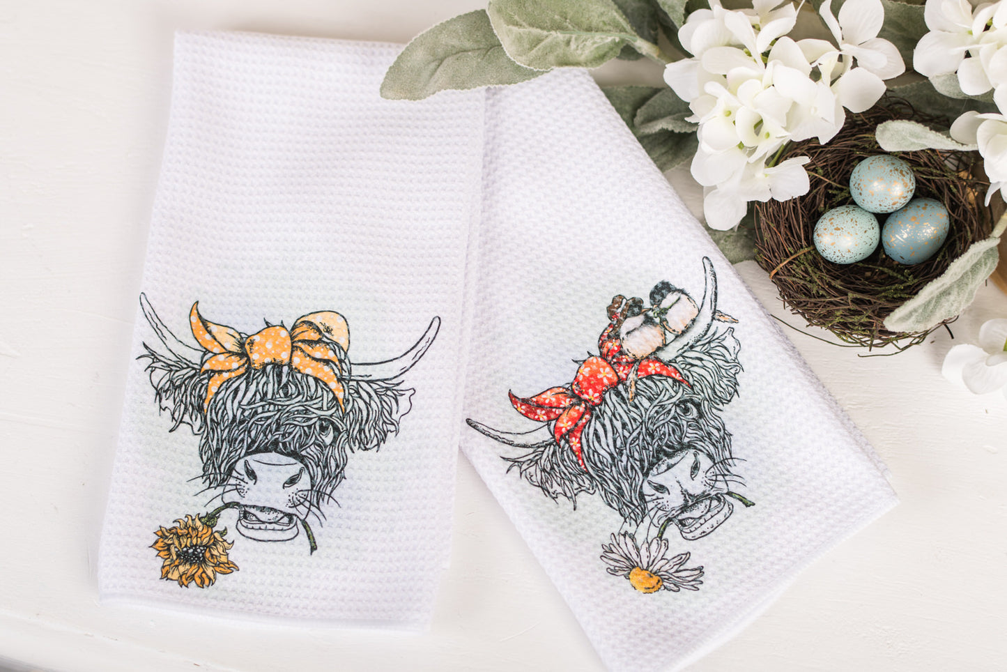 Whimsical Barnyard Tea Towels