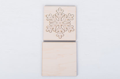 Winter DIY Interchangeable Square 4.25" Kit - Let it Snow