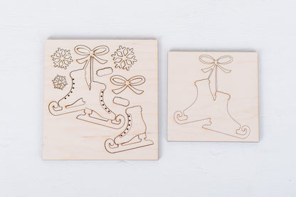 Winter DIY Interchangeable Square 4.25" Kit - Let it Snow