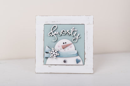 Winter DIY Interchangeable Square 4.25" Kit - Let it Snow