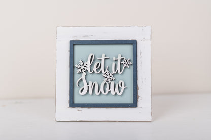 Square Farmhouse DIY Frame Kit - Interchangeable 4.25"