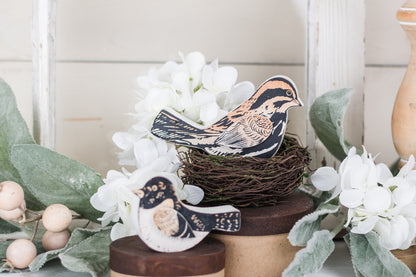 Brown Wooden Birds