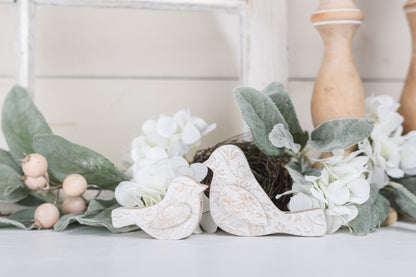 Textured  Classic/Elegant Wooden Birds