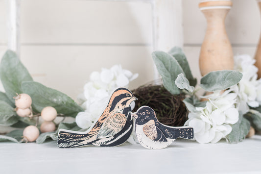 Brown Wooden Birds