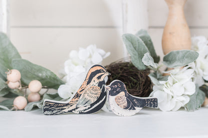 Brown Wooden Birds