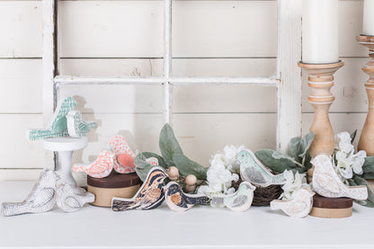 Spring Wooden Birds