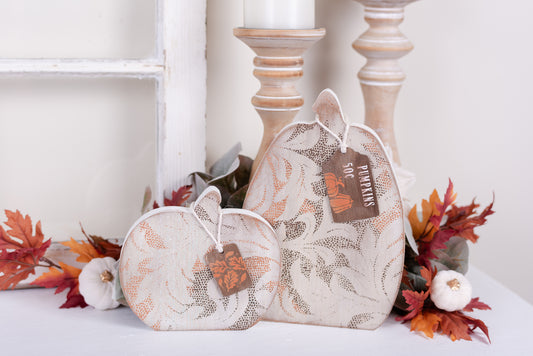 Cozy Autumn Wooden Pumpkins