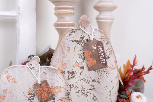 Cozy Autumn Wooden Pumpkins