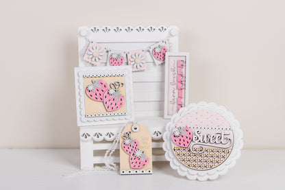 Strawberry Patch DIY Tiered Tray Kit