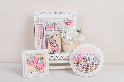 Strawberry Patch DIY Tiered Tray Kit