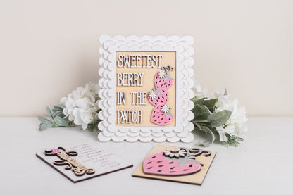 Strawberry Patch DIY Sign Trio Kit - Interchangeable