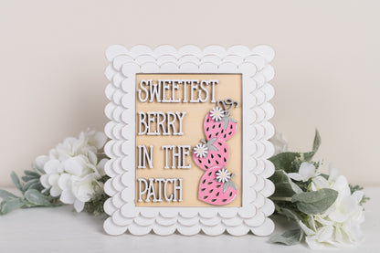 Strawberry Patch DIY Sign Trio Kit - Interchangeable