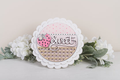 Strawberry Patch DIY Interchangeable Round 6" Kit