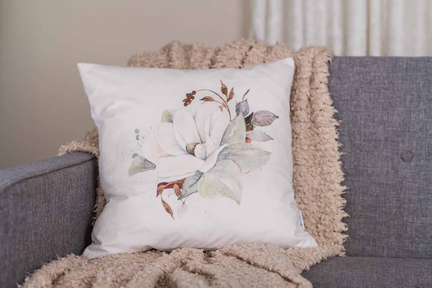Magnolia Pillow Cover #3