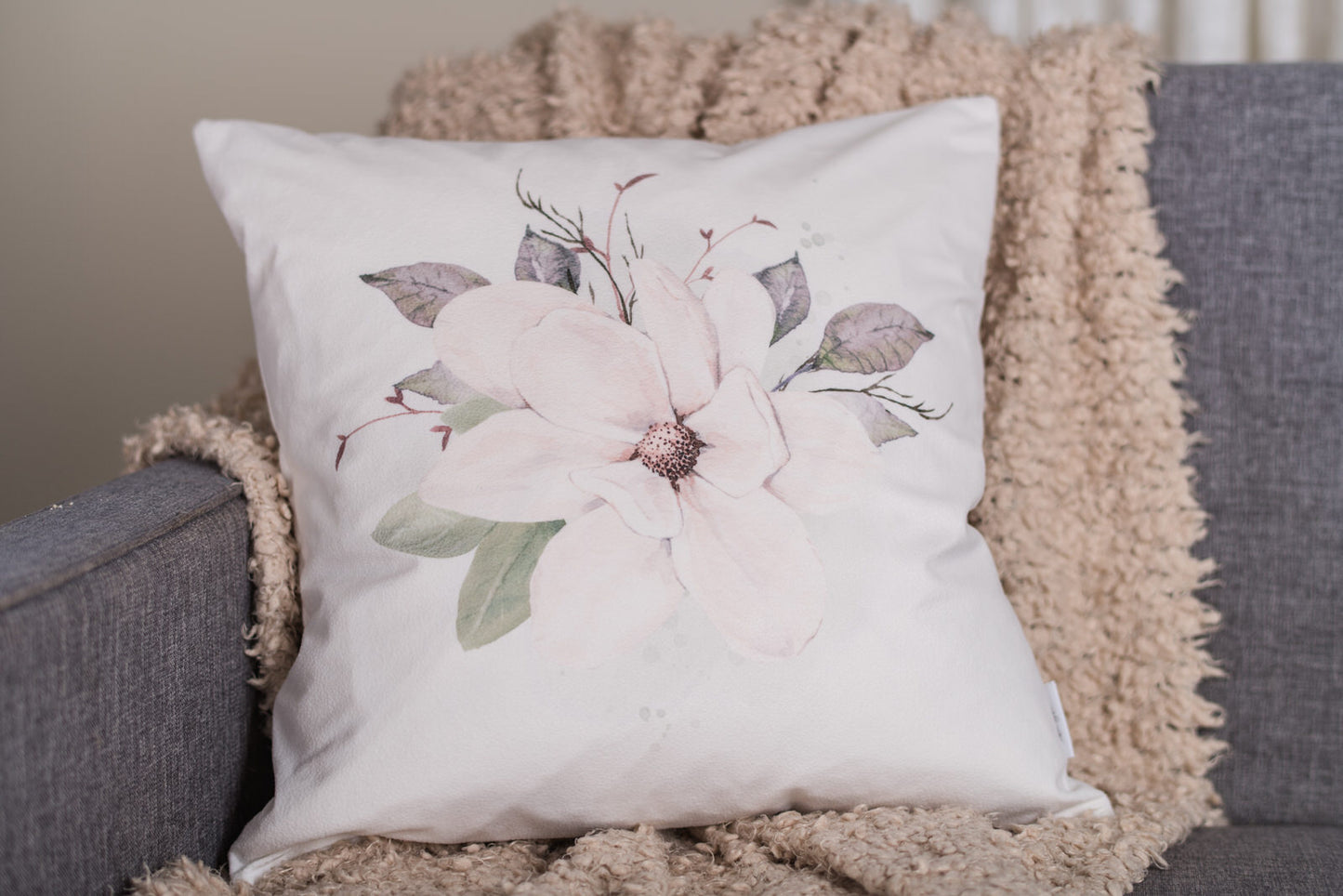 Magnolia Pillow Cover #1