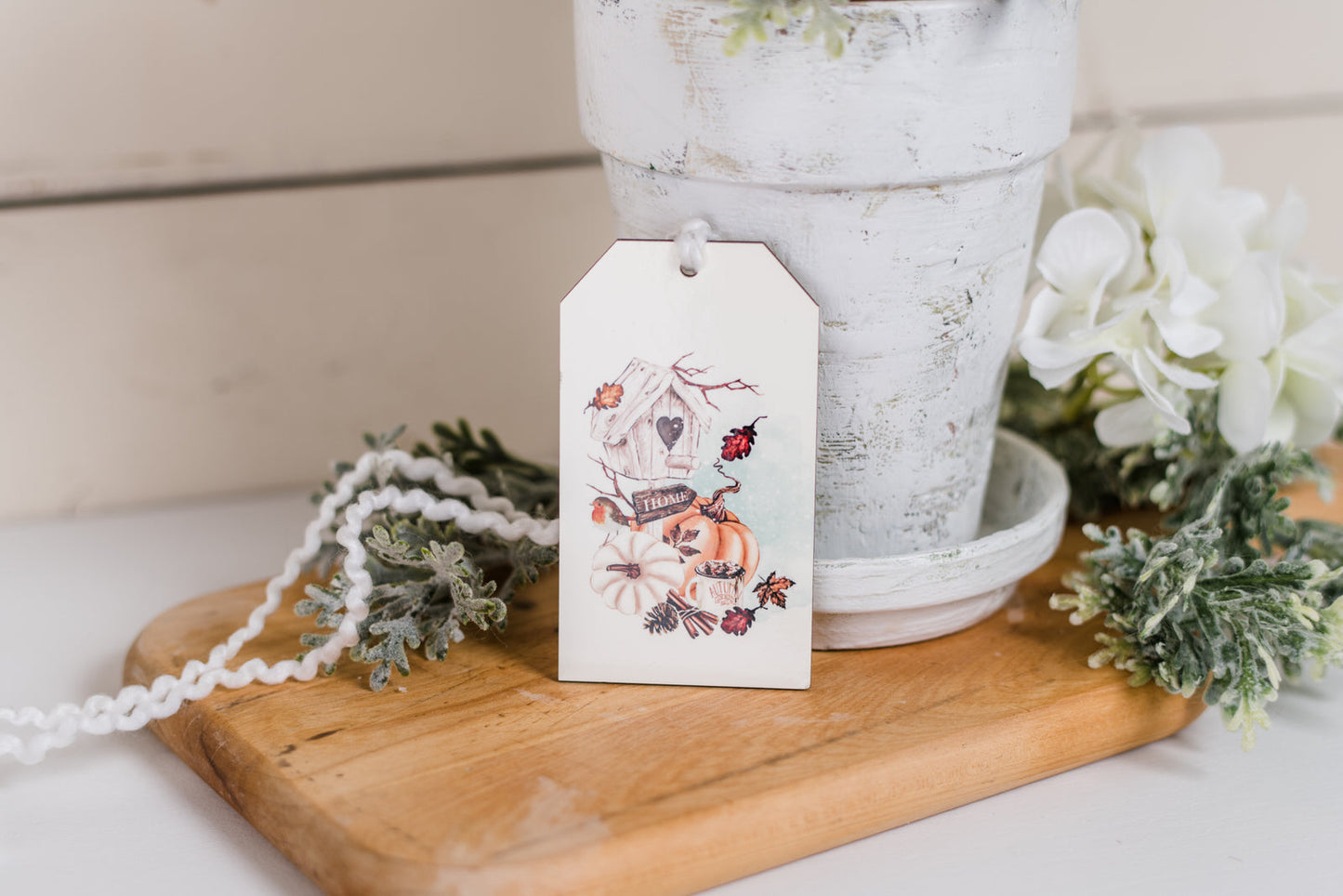 Spring Bloom Boots Decor Tag
