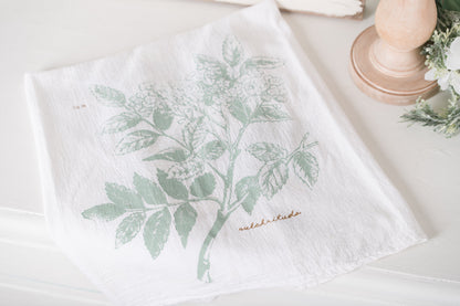 Botanical  Flour Sack Tea Towel