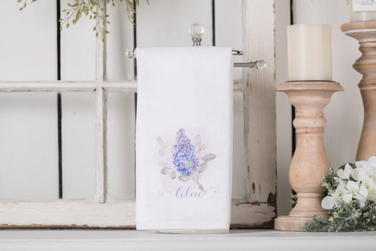 Flower Market Lilacs Hand Towels