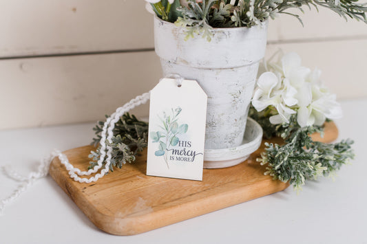 Winterberry - His Mercy Is More Decor Tag