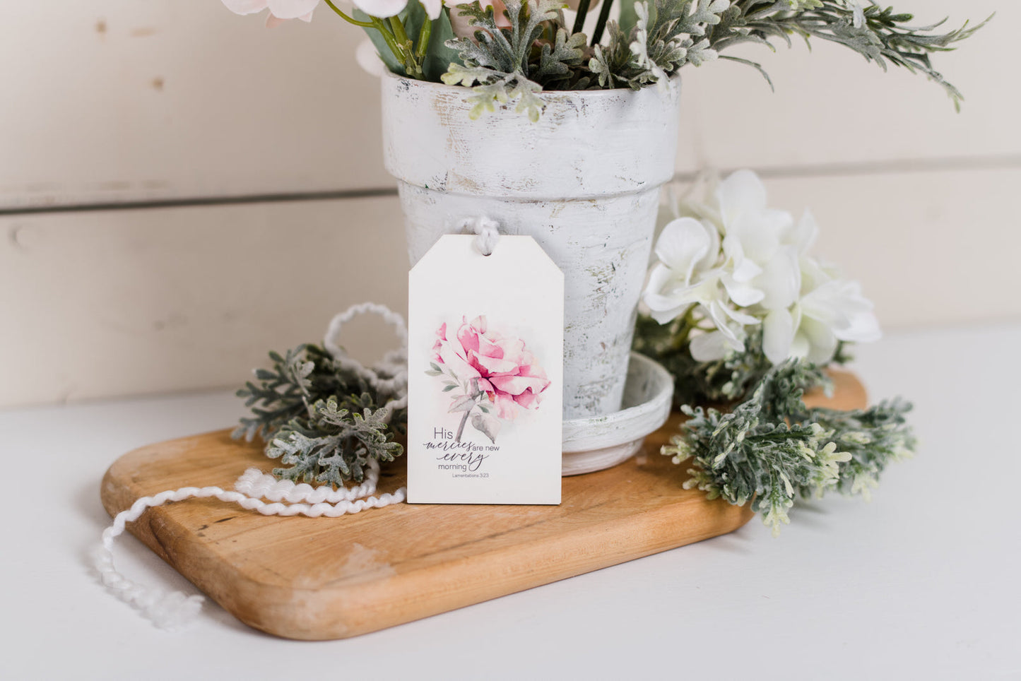 Winterberry - His Mercy Is More Decor Tag