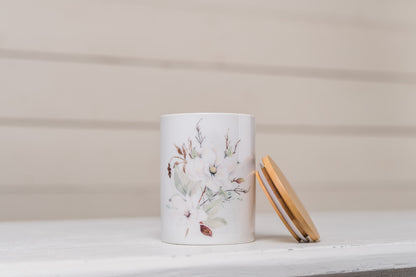 Magnolia  Bathroom Jar - Medium