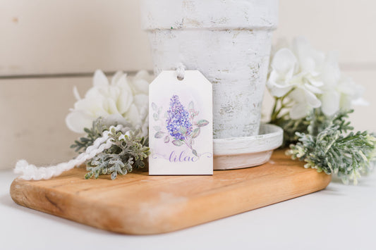 Flower Market - Lilac Decor Tag