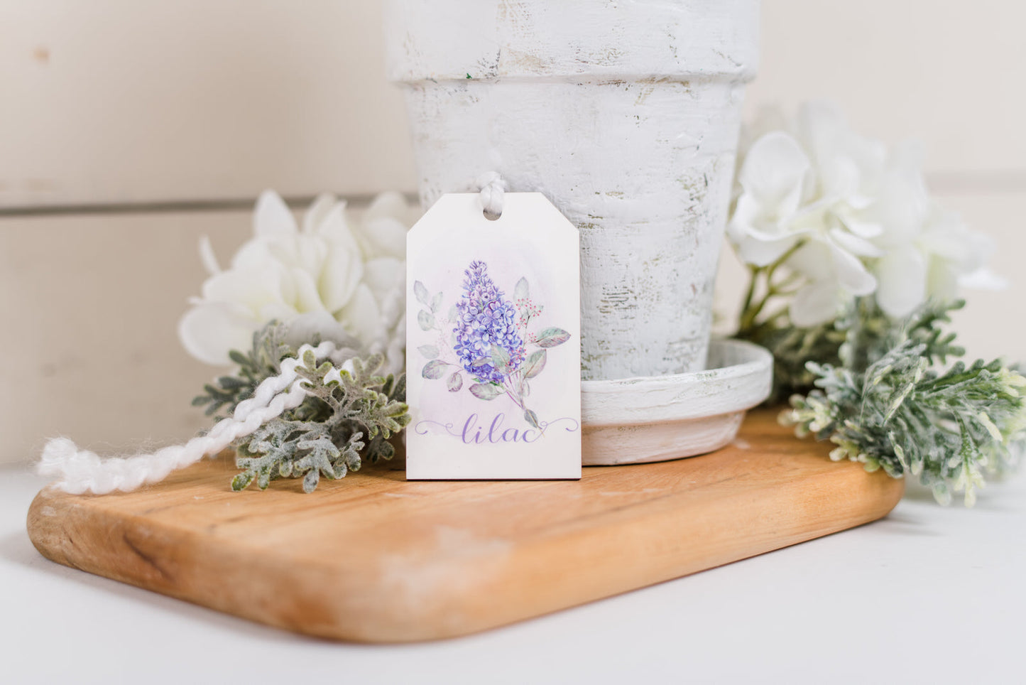 Whimsical Easter Highland Cow Decor Tag
