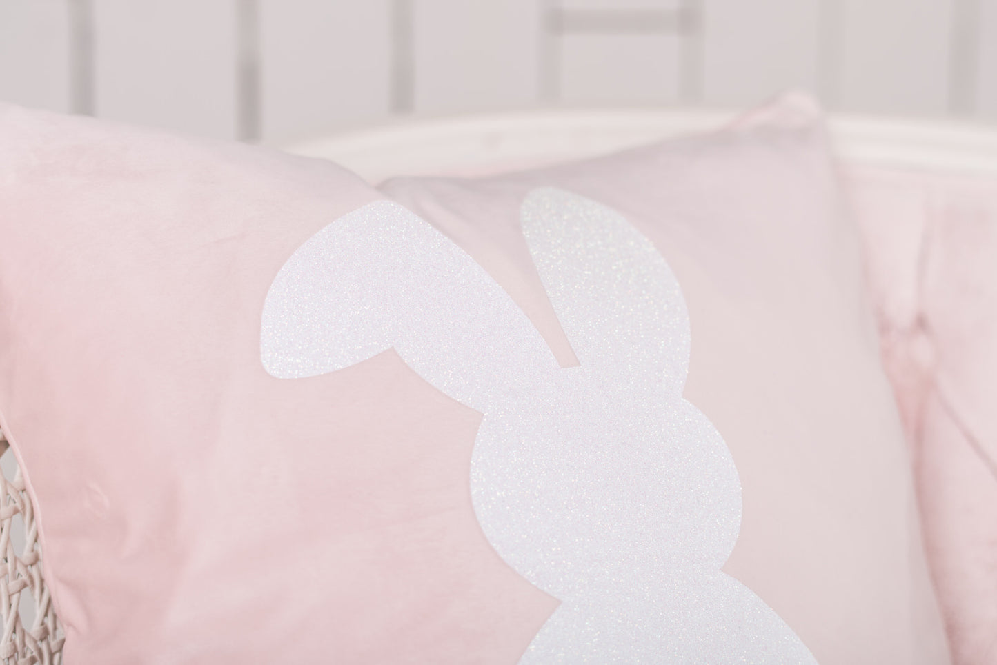 Bunny Tails Pink Pillow Cover