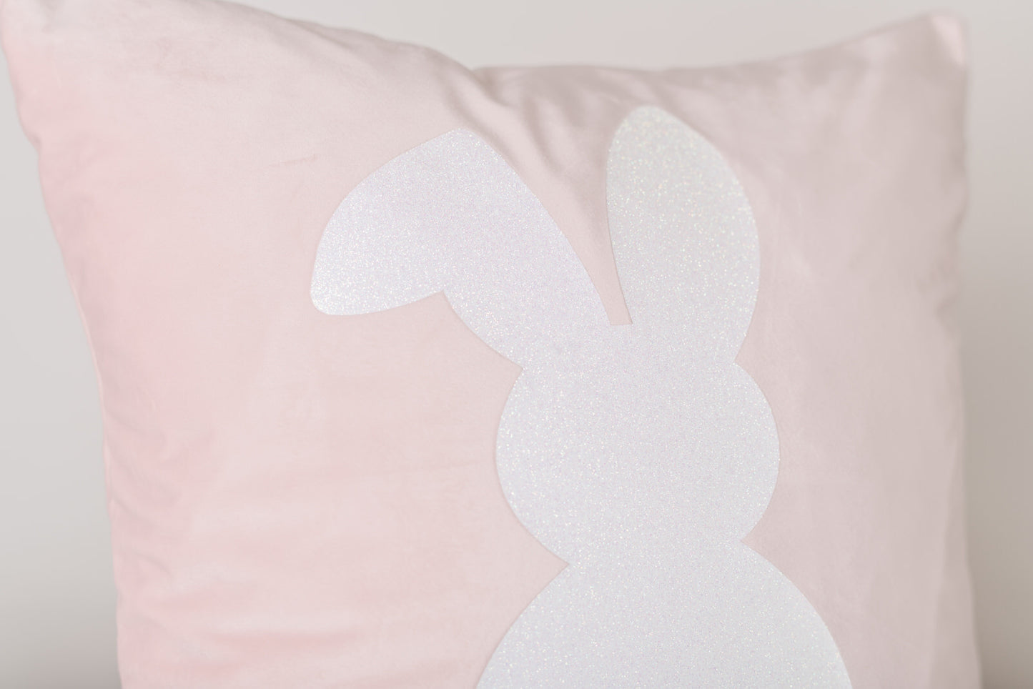 Bunny Tails Pink Pillow Cover