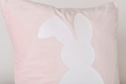 Bunny Tails Pink Pillow Cover
