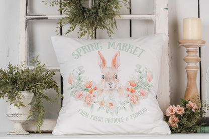 Spring Market Pillow Cover