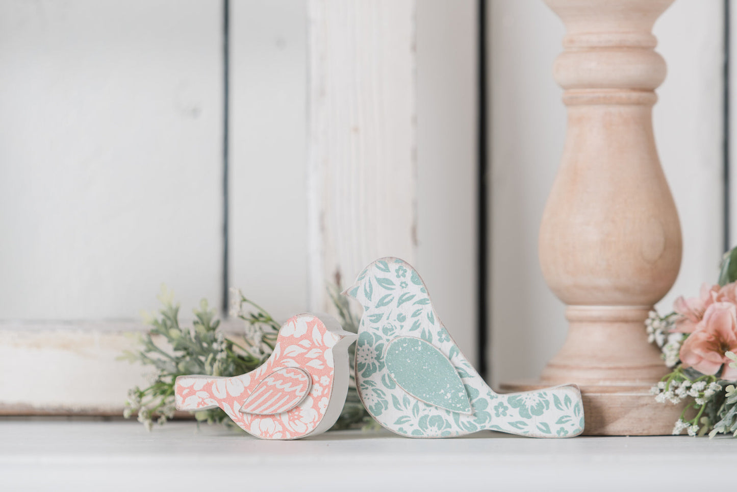 Spring Wooden Birds