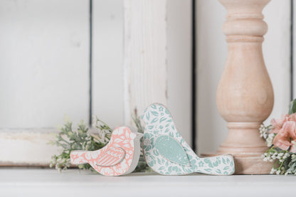 Spring Wooden Birds
