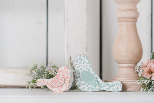 Spring Wooden Birds