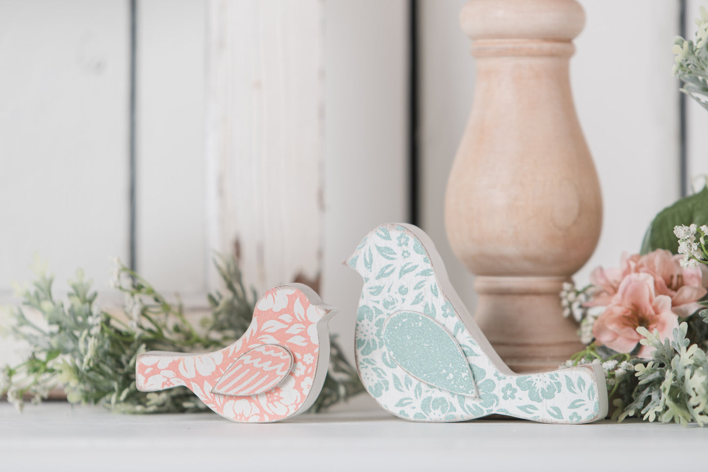 Spring Wooden Birds