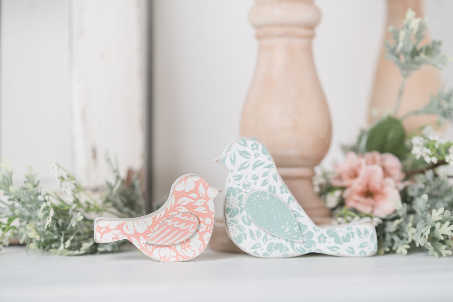 Spring Wooden Birds