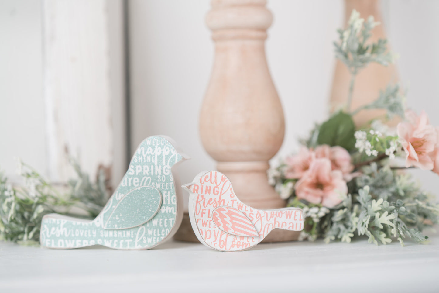 Spring Wooden Birds