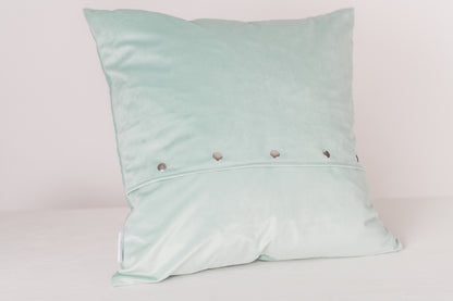 Bunny Tails Turquoise Pillow Cover