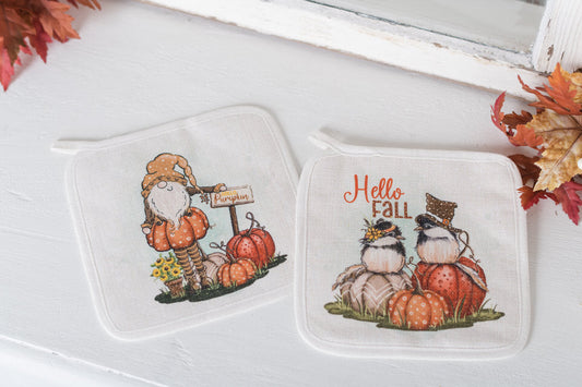 Whimsical Fall Pot Holders