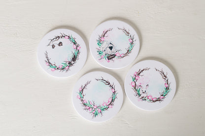 Spring Garden Wreath Coasters