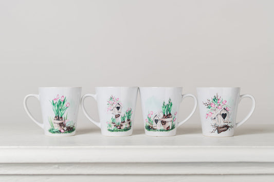 Spring Garden Latte Mugs
