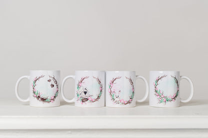 Spring Garden Wreath Coffee Mugs
