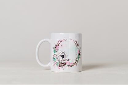 Spring Garden Wreath Coffee Mugs