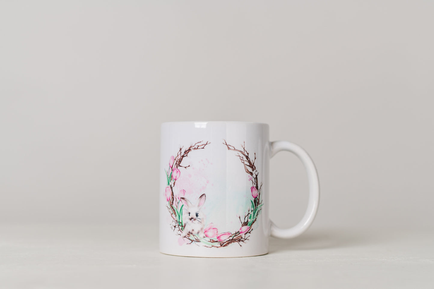 Spring Garden Wreath Coffee Mugs