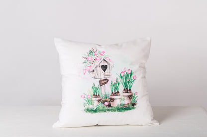 Spring Garden Pillow Cover