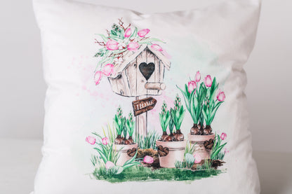 Spring Garden Pillow Cover