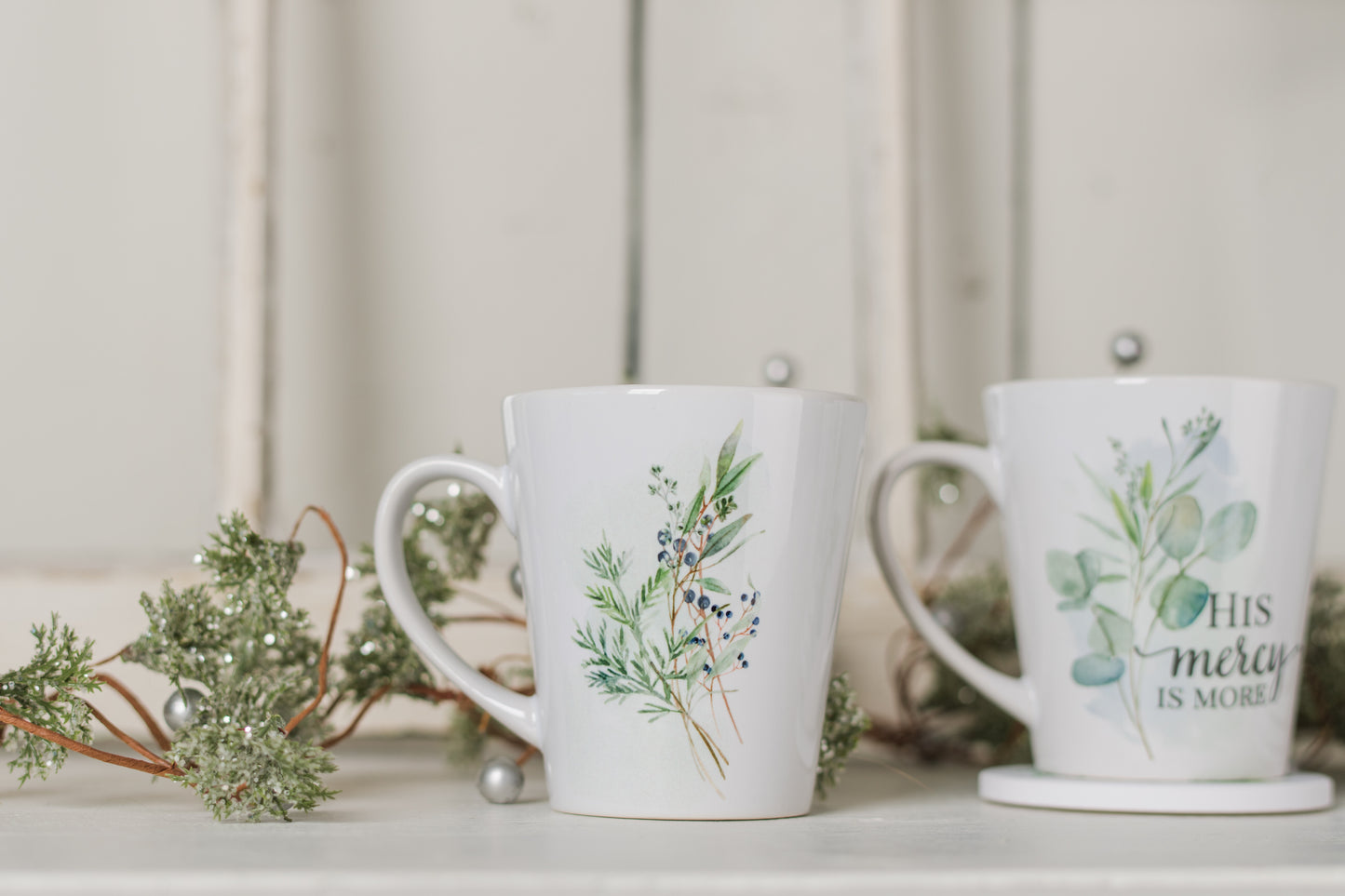 Winterberry Latte Coffee Mugs